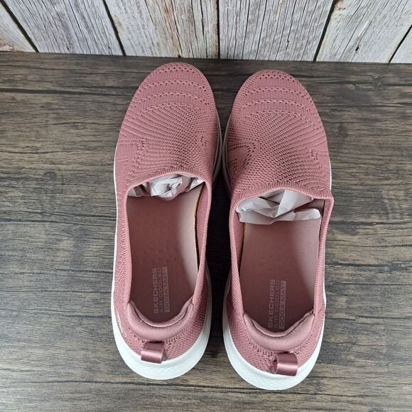 Skechers Go Walk 7 Amina Stretch Slip On Walking Shoes Women's Sz 11 Mauve NWOB - Picture 6 of 9